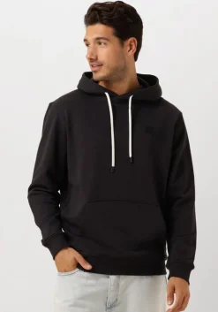 zwarte scotch & soda truien/vesten logo hoodie