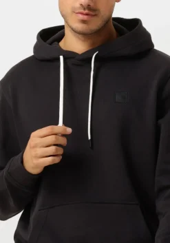 zwarte scotch & soda truien/vesten logo hoodie