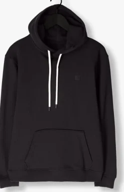 zwarte scotch & soda truien/vesten logo hoodie