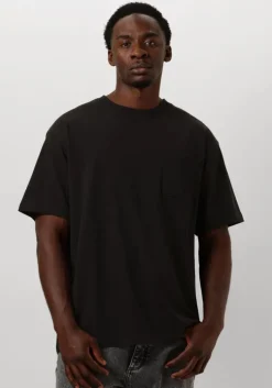 zwarte scotch & soda t-shirt 3 crosses loose fit pocket t-shirt