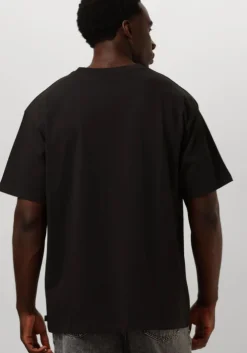 zwarte scotch & soda t-shirt 3 crosses loose fit pocket t-shirt