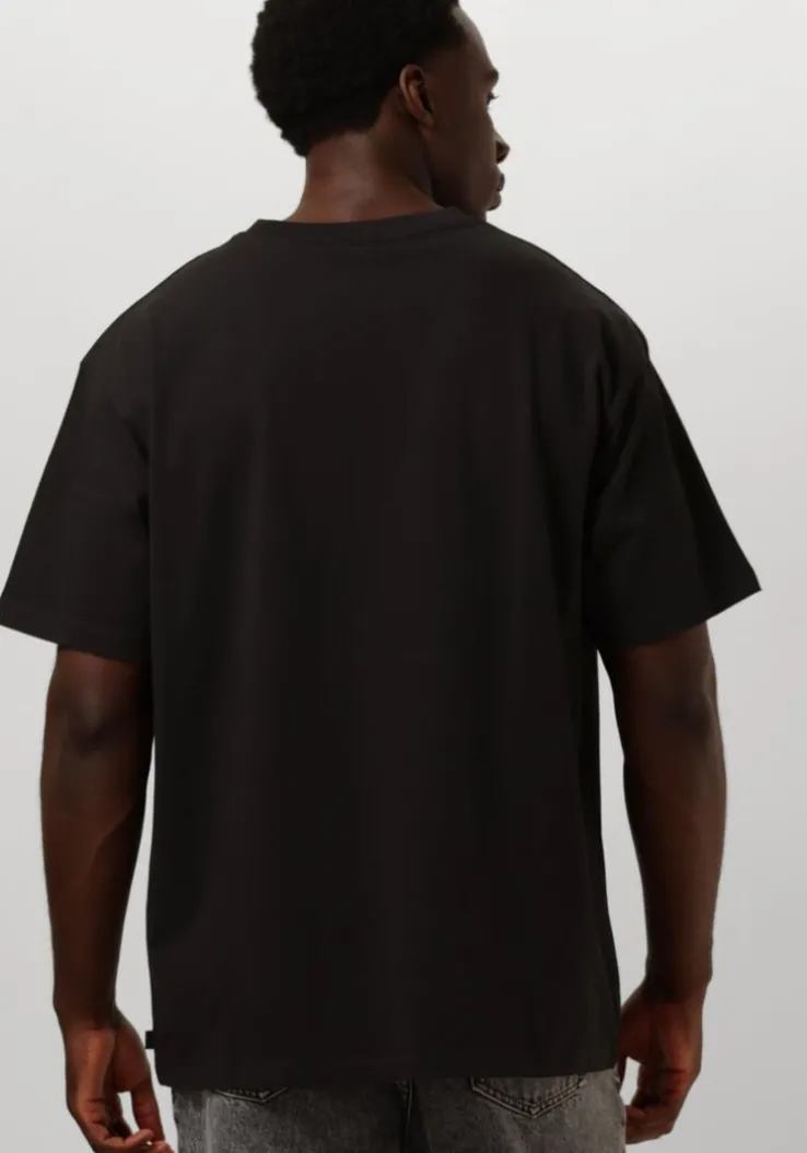 zwarte scotch & soda t-shirt 3 crosses loose fit pocket t-shirt