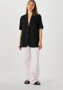 zwarte second female blazer sharo ss blazer