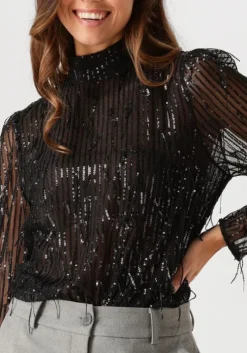 zwarte second female blouses tassel blouse