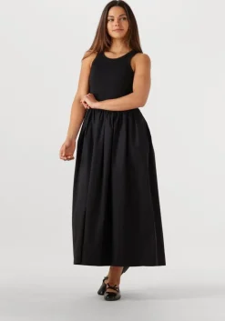 zwarte second female maxi jurk nulana dress