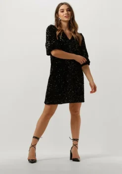 zwarte second female mini jurk winternalia dress