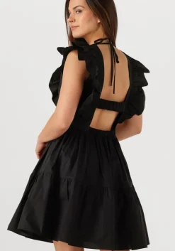 zwarte second female mini jurk zana dress