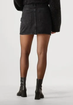 zwarte second female minirok jayden denim skirt