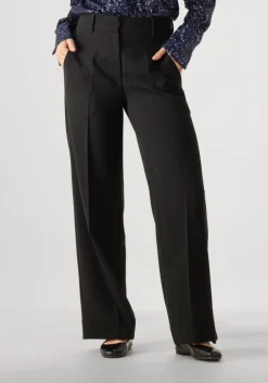 zwarte second female pantalon fique straight trousers