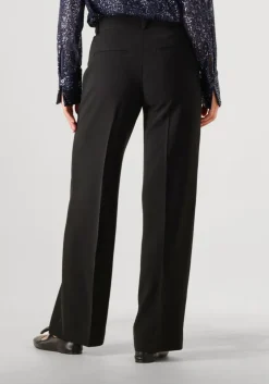 zwarte second female pantalon fique straight trousers