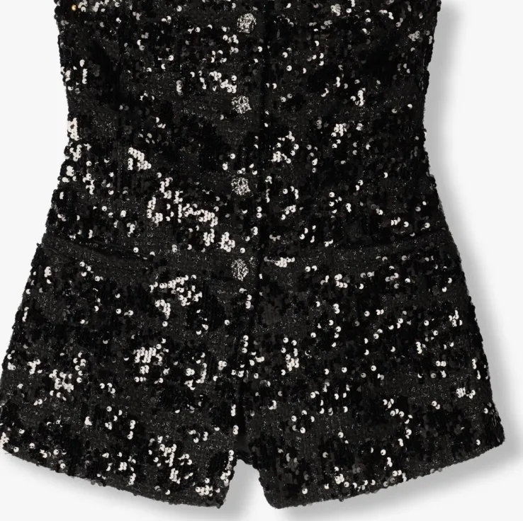 zwarte second female top flakes top