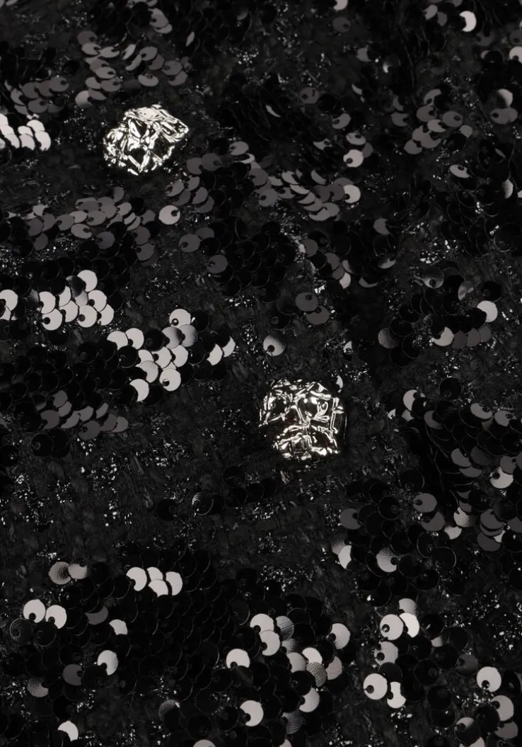 zwarte second female top flakes top