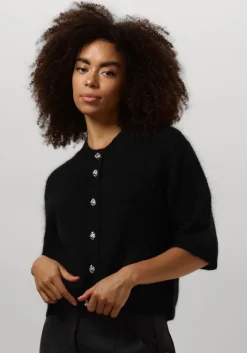 zwarte second female vest andria knit cardigan