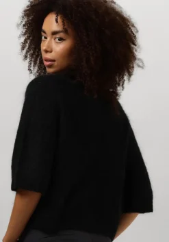 zwarte second female vest andria knit cardigan