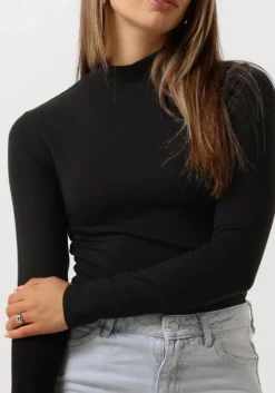 zwarte selected femme coltrui slfmanja ls high neck