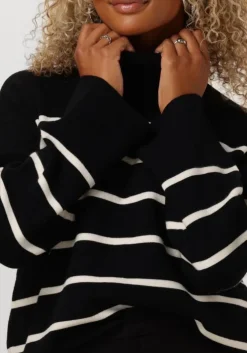 zwarte selected femme coltrui slfkamma ls knit roll neck