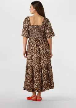 zwarte selected femme maxi jurk slfdora ss ankle dress