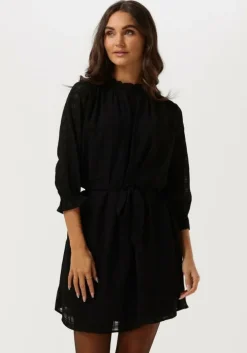 zwarte selected femme mini jurk inna 3/4 short dress