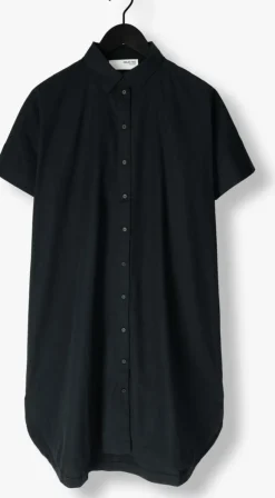zwarte selected femme mini jurk slfblair 2/4 short shirt dress