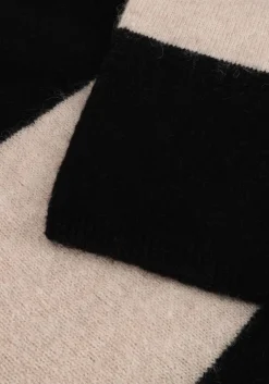 zwarte selected femme mini jurk slfalva ls knit high neck dress