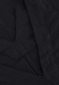 zwarte selected femme mini jurk slflinna sl short linen dress