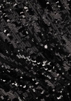 zwarte selected femme mini jurk slfari-colyn ls short sequins