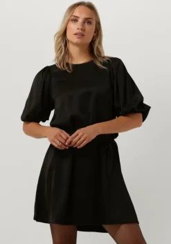 zwarte selected femme mini jurk slfreya 3/4 short dress b