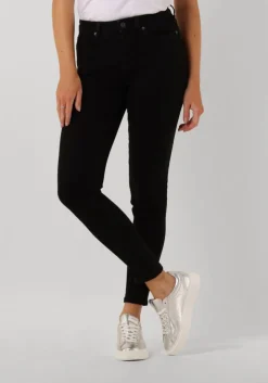 zwarte selected femme skinny jeans slfsophia mw skinny black jean