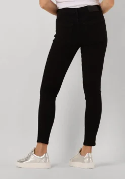 zwarte selected femme skinny jeans slfsophia mw skinny black jean