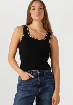 zwarte selected femme top slfkamma jenny sl knit top