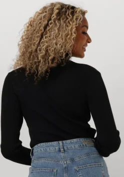 zwarte selected femme trui slfnaja ls knit roll neck