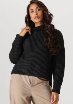 zwarte selected femme trui selma ls knit pullover b