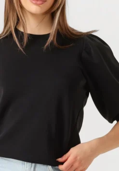 zwarte selected femme t-shirt slftenny 3/4 sweat top