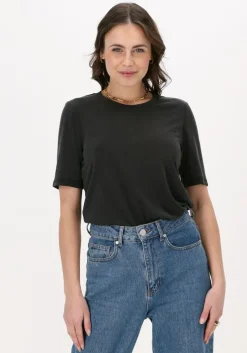 zwarte selected femme t-shirt stella ss tee b