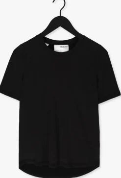 zwarte selected femme t-shirt stella ss tee b