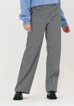 zwarte selected femme wijde broek slfmusa mw wide pant ex
