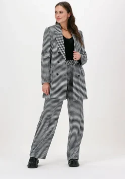 zwarte selected femme wijde broek slfmusa mw wide pant ex