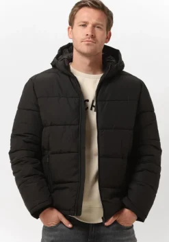 zwarte selected homme gewatteerde jas harry puffer jkt w