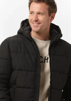zwarte selected homme gewatteerde jas harry puffer jkt w