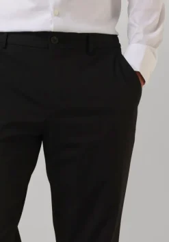 zwarte selected homme pantalon slhslim-liam string trs flex