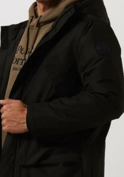 zwarte selected homme parka's slhhector jkt b