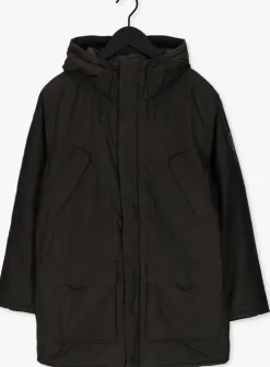 zwarte selected homme parka's slhhector jkt b