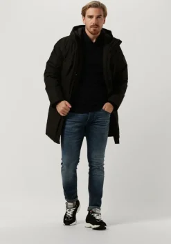 zwarte selected homme parka's slhhector jkt b