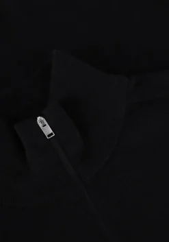 zwarte selected homme trui slhberg half zip cardigan noos