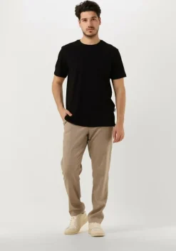 zwarte selected homme t-shirt slhaspen ss o-neck tee noos