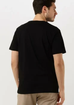 zwarte selected homme t-shirt slhaspen ss o-neck tee noos