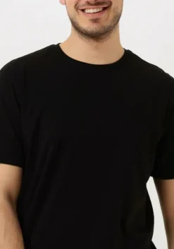 zwarte selected homme t-shirt slhaspen ss o-neck tee noos