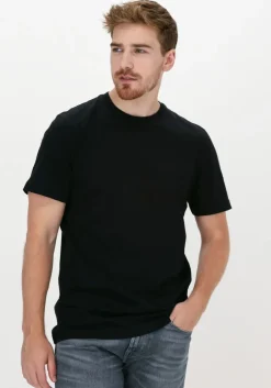 zwarte selected homme t-shirt slhnormani180 ss o-neck tee