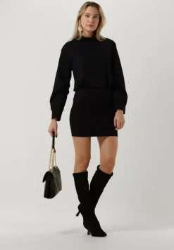 zwarte semicouture mini jurk y2wl02