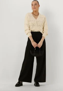 zwarte semicouture wijde broek s4sk24 trousers